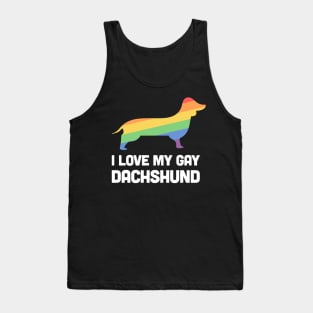 Dachshund - Funny Gay Dog LGBT Pride Tank Top